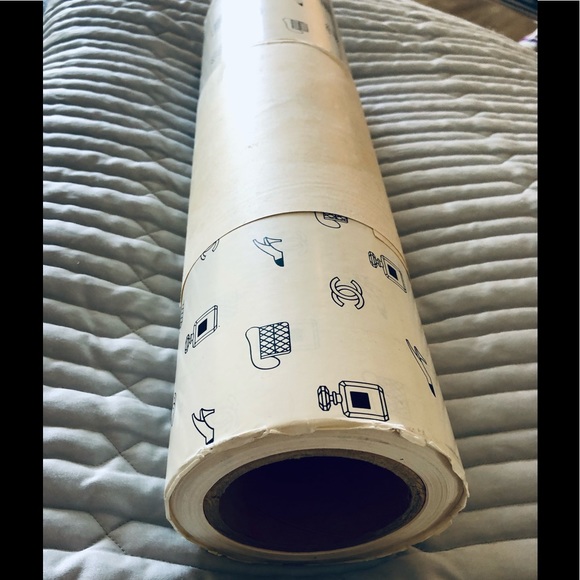 RARE CHANEL 7 pound roll of wrapping paper AUTHENTIC vintage from 1988 - Picture 2 of 5